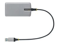 StarTech.com 3-Port USB Hub with Ethernet, 3x USB-A Ports, Gigabit Ethernet RJ45, USB 3.0 5Gbps, Bus-Powered, USB Hub w/ GbE and 1ft/30cm Long Cable, Portable Laptop USB Hub - USB Expansion Hub w/ Ethernet Adapter (5G3AGBB-USB-A-HUB) - Hubb - 3 x USB 3.2 Gen 1 + 1 x micro-USB + 1 x 10/100/1000 - skrivbordsmodell 5G3AGBB-USB-A-HUB