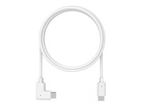 Compulocks 6ft Charge & Data USB-C to USB-C 90-Degree Cable Right Angle - USB-kabel - 24 pin USB-C (hane) rak till 24 pin USB-C (hane) högervinklad - 1.83 m - vit - för Compulocks BrandMe, Space Flex, Space Kiosk, Space Rail, Space Reach, Space Rise 6FTALLUSBC