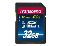 Transcend SDHC Class 10 UHS-I (Premium) - Flash-minneskort - 32 GB - UHS Class 1 / Class10 - SDHC UHS-I TS32GSDU1