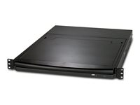 APC LCD Console - KVM-konsol med omkopplare för tangentbord/video/mus - 16 portar - PS/2 - 17" - kan monteras i rack - VGA - svart - 1U - för P/N: AR3106SP, SMX1000C, SMX1500RM2UC, SMX1500RM2UCNC, SMX750C, SMX750CNC, SRT5KRMXLW-TW AP5816