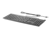 HP Business Slim - Tangentbord - USB - svensk - svart Z9H48AA#ABS