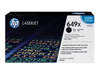 HP 649X - Lång livslängd - svart - original - LaserJet - tonerkassett (CE260X) - för Color LaserJet Enterprise CP4525dn, CP4525n, CP4525xh CE260X