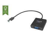 Vision - Extern videoadapter - USB 3.0 - VGA - svart - detaljhandel TC-USBVGA