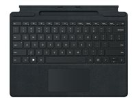Microsoft Surface Pro Signature Keyboard - Tangentbord - med pekplatta, accelerometer, Förvarings- och laddningsfack för Surface Slim Pen 2 - QWERTY - nordiskt (danska/finska/norska/svenska) - svart - kommersiell - för Surface Pro 8, Pro X 8XB-00009