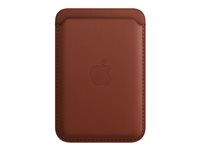 Apple - Plånbok för mobiltelefon/kreditkort - med MagSafe - läder - umber - för iPhone 12, 13, 14 MPPX3ZM/A