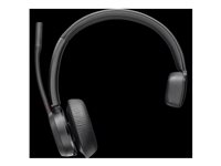 Poly Voyager 4310-M - Voyager 4300 UC series - headset - på örat - Bluetooth - trådlös, kabelansluten - USB-C - svart - Certifierad för Microsoft-teams 77Y97AA