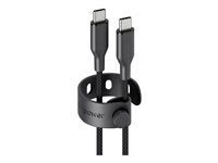 empower by PanzerGlass - USB-kabel - USB-C (hane) till USB-C (hane) - USB 2.0 - 48 V - 5 A - 2 m - Snabbladdning upp till 240 W - space black EM32448