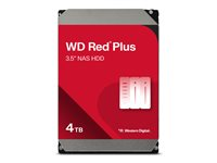 WD Red Plus WD40EFPX - Hårddisk - 4 TB - inbyggd - 3.5" - SATA 6Gb/s - 5400 rpm - buffert: 256 MB WD40EFPX