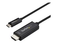 StarTech.com USB C till HDMI-kabel på 2 m - videokabeladapter USB Type C till HDMI 2.0 för 4K vid 60 Hz - Thunderbolt 3-kompatibel - bärbar dator till HDMI-skärm - DP 1.2 Alt-läge HBR2 - svart - Adapterkabel - USB-C hane till HDMI hane - 2 m - svart - 4K60Hz (3840 x 2160) stöd - för P/N: TB4CDOCK CDP2HD2MBNL