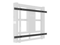 Multibrackets M - Monteringskomponent (2 VESA-adaptrar) - för platt panel - stål - epoxysvart - skärmstorlek: från 90 tum 7350073732951