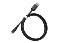 OtterBox Standard - Lightning-kabel - Lightning hane till USB hane - 1 m - svart 78-52525