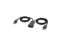 Belkin Secure Modular DP Dual Head Console Cable - Videokabel - TAA-kompatibel - DisplayPort (hane) - 1.83 m - stöd för 4K, aktiv F1DN2MOD-CC-P06