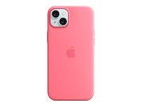 Apple - Baksidesskydd för mobiltelefon - MagSafe-kompatibilitet - silikon - rosa - för iPhone 15 Plus MWNE3ZM/A