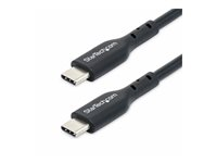 StarTech.com 13ft (4m) USB-C Charging Cable, USB C Cable, 60W 3A PD - USB-kabel - 24 pin USB-C (hane) till 24 pin USB-C (hane) - USB 2.0 - 5 / 9 / 12 / 15 / 20 V - 3 A - 4 m - passiv, USB Power Delivery (60W) - svart USB2CC4MBKE