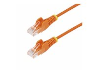StarTech.com 7m Orange Slim CAT6 Ethernet Cable, Snagless, 28AWG, LSZH - Patch-kabel - RJ-45 (hane) till RJ-45 (hane) - 7 m - 3.6 mm - UTP - CAT 5/5e/6 - IEEE 802.3bt - halogenfri, hakfri, koppartrådar - orange N6PAT7MORS