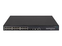 HPE FlexNetwork 5140 24G PoE+ 2SFP+ 2XGT EI - Switch - L3 - smart - 24 x 10/100/1000 (PoE+) + 2 x 1 Gigabit / 10 Gigabit SFP+ + 2 x 10 Gigabit Ethernet - rackmonterbar - PoE+ (370 W) - BTO JL823A#ABB