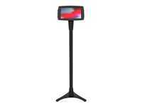 Compulocks iPad 10.2" Space Enclosure Portable Floor Stand - Kiosk - Antistöld - för surfplatta - låsbar - höggradig aluminium - svart - skärmstorlek: 10.2" - golvstående - för Apple 10.2-inch iPad (7:e generation, 8:e generation, 9:e generation) 147B102IPDSB