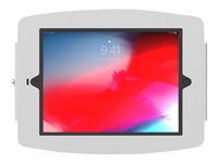 Compulocks iPad 10.2" Space Enclosure Wall Mount - Hölje - för surfplatta - låsbar - höggradig aluminium - vit - skärmstorlek: 10.2" - monteringsgränssnitt: 100 x 100 mm - väggmonterbar - för Apple 10.2-inch iPad (7:e generation, 8:e generation, 9:e generation) 102IPDSW