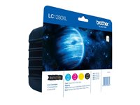 Brother LC1280XL Value Pack - 4-pack - svart, gul, cyan, magenta - original - bläckpatron - för Brother MFC-J5910DW, MFC-J6510DW, MFC-J6710DW, MFC-J6910DW LC1280XLVALBPDR