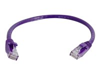 C2G Cat5e Booted Unshielded (UTP) Network Patch Cable - Patch-kabel - RJ-45 (hane) till RJ-45 (hane) - 2 m - UTP - CAT 5e - formpressad, hakfri, tvinnad - lila 83661