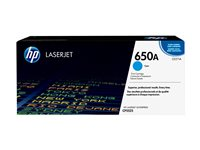 HP 650A - Cyan - original - LaserJet - tonerkassett (CE271A) - för Color LaserJet Enterprise CP5520, CP5525, M750 CE271A