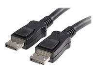StarTech.com DisplayPort Cable - 1 ft - with Latches - Short DP Cable - 4K DisplayPort to DisplayPort Cable - DisplayPort 1.2 Cable (DISPLPORT1L) - DisplayPort-kabel - DisplayPort (hane) till DisplayPort (hane) - 30 cm - sprintlåsning, formpressad - svart - för P/N: CDP2DP14B, DVI2DP2, MST14DP123DP, SV211DPUA4K, SV431DPDDUA2, SV431DPUA2, USB32DP24K60 DISPLPORT1L