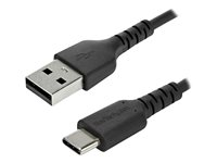 StarTech.com 2 m USB 2.0 till USB-C-kabel -&nbsp;svart&nbsp; - USB-kabel - USB (hane) rak till USB-C (hane) rak - Thunderbolt 3 / USB 2.0 - 2 m - svart - för P/N: CDP2HDUACP2, SECTBLTDT, STNDTBLTMOB RUSB2AC2MB