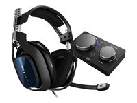 ASTRO A40 TR - For PS4 - headset - fullstorlek - kabelansluten - 3,5 mm kontakt - ljudisolerande - svart - med Astro MixAmp Pro TR 939-001661