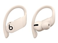 Beats Powerbeats Pro - True wireless-hörlurar med mikrofon - inuti örat - montering över örat - Bluetooth - ljudisolerande - elfenben - för iPad/iPhone/iPod/TV/Watch MY5D2ZM/A