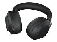 Jabra Evolve2 85 UC Stereo - Headset - fullstorlek - Bluetooth - trådlös, kabelansluten - aktiv brusradering - 3,5 mm kontakt - ljudisolerande - svart 28599-989-989