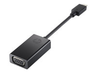 HP - Extern videoadapter - USB-C - D-Sub - svart N9K76AA#AC3