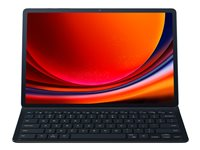 Samsung EF-DX810 - Tangentbord och foliefodral (bokomslag) - Slimmad - Bluetooth, POGO pin - svart tangentbord, svart fodral - för Galaxy Tab S9+ EF-DX810BBEGSE
