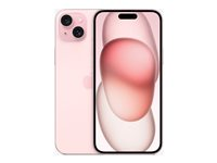 Apple iPhone 15 Plus - 5G smartphone - dual-SIM / Internal Memory 128 GB - OLED-skärm - 6.7" - 2796 x 1290 pixels - 2 bakre kameror 48 MP, 12 MP - front camera 12 MP - rosa MU103QN/A