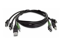 StarTech.com - Adapterkabel - TAA-kompatibel - HDMI, USB typ A, 3,5 mm ljuduttag hane till HDMI, USB Type B, 3,5 mm ljuduttag hane - 3 m SK2HDMMKVM10-TAA