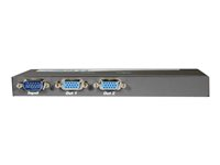 C2G 2-Port UXGA Monitor Splitter/Extender (Male Input) - Linjedelare för video - skrivbordsmodell 89012