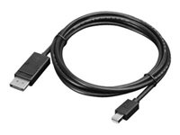 Lenovo - DisplayPort-kabel - Mini DisplayPort (hane) till DisplayPort (hane) - 2 m - för ThinkCentre M75t Gen 2; ThinkPad P51; ThinkStation P330 Gen 2; P34X; P350; P520; P620 0B47091