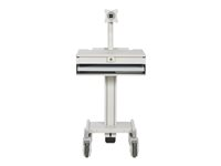 Eaton Tripp Lite Series Mobile Workstation with Monitor Arm, Casters, Locking Drawer, TAA - Vagn - för monitor / HDTV - stål, trä - elfenben - skärmstorlek: 24" - golvstående - TAA-kompatibel WWSS1DWSTAA
