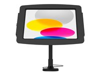 Compulocks iPad 10th-11th (A16) Gen Space Enclosure Flex Arm Mount Black - Monteringssats (hölje, flexible arm mount) - för surfplatta - stativ - låsbar - aluminiumhölje - svart - skärmstorlek: 10.9" - väggmonterbar, monterbar på ytor, bänkskiva - för Apple 10.9-inch iPad (10:e generation) 159B209IPDSB