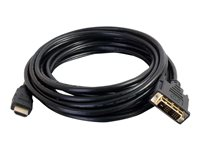 C2G 1m (3ft) HDMI to DVI Cable - HDMI to DVI-D Adapter Cable - 1080p - M/M - Adapterkabel - DVI-D hane till HDMI hane - 1 m - skärmad - svart 42514
