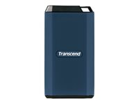 Transcend ESD410C - SSD - krypterat - 4 TB - extern (portabel) - USB (USB-C kontakt) - 256 bitars AES - mörkblå TS4TESD410C