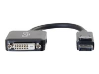 C2G 8in DisplayPort to DVI-D Adapter - DP to DVI D Adapter - Black - M/F - Videokort - DisplayPort (hane) till DVI-D (hona) - svart 54321