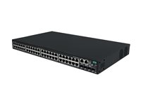 HPE Networking Comware 2150 48p 10M/100M/1G PoE+ 4p SFP+ 1G/10G 770W - Switch - L3 - Administrerad - 48 x 10/100/1000Base-T (PoE+) + 4 x 1 Gigabit/10 Gigabit SFP+ (upplänk/stackning) - rackmonterbar - PoE+ (770 W) S6X54A#ABB