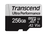 Transcend 340S - Flash-minneskort - 256 GB - A2 / Video Class V30 / UHS-I U3 / Class10 - microSDXC TS256GUSD340S