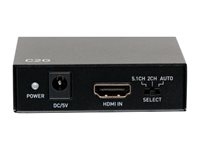 C2G 4K HDMI Audio Extractor - HDMI-ljudsignalsextraktor - svart C2G41003