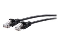 C2G 10ft (3m) Cat6a Snagless Unshielded (UTP) Slim Ethernet Network Patch Cable - Black - Patch-kabel - RJ-45 (hane) till RJ-45 (hane) - 3 m - 4.8 mm - UTP - CAT 6a - formpressad, hakfri - svart C2G30148