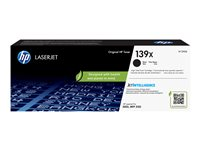 HP 139X - Lång livslängd - svart - original - LaserJet - tonerkassett (W1390X) - för LaserJet Pro 3002dn W1390X