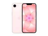 Apple iPhone 17e - 5G smartphone - dual-SIM / Internminne 256 GB - OLED-skärm - 6.1" - 2532 x 1170 pixlar - rear camera 48 MP - front camera 12 MP - soft rosa MHRX4QN/A