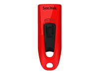 SanDisk Ultra - USB flash-enhet - 32 GB - USB 3.0 - röd SDCZ48-032G-U46R