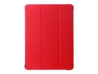 OtterBox React Series - Vikbart fodral för surfplatta - svart, röd - för Apple 10.2-inch iPad (7:e generation, 8:e generation, 9:e generation) 77-92196