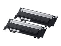 Samsung CLT-P404B - 2-pack - svart - original - tonerkassett (SU364A) - för Samsung CLX-3302, 3303, 3304, 3307; Xpress SL-C432, C433, C462, C463, C467, C482, C483 SU364A
